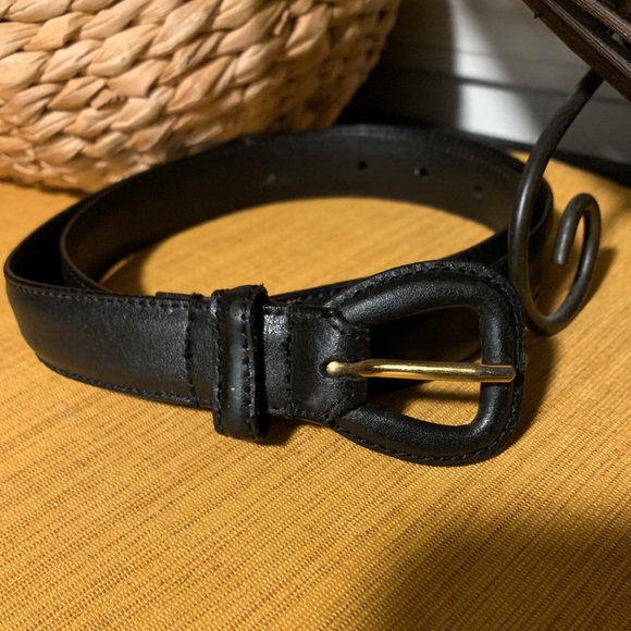Ralph Lauren Womens Genuine All Leather Belt